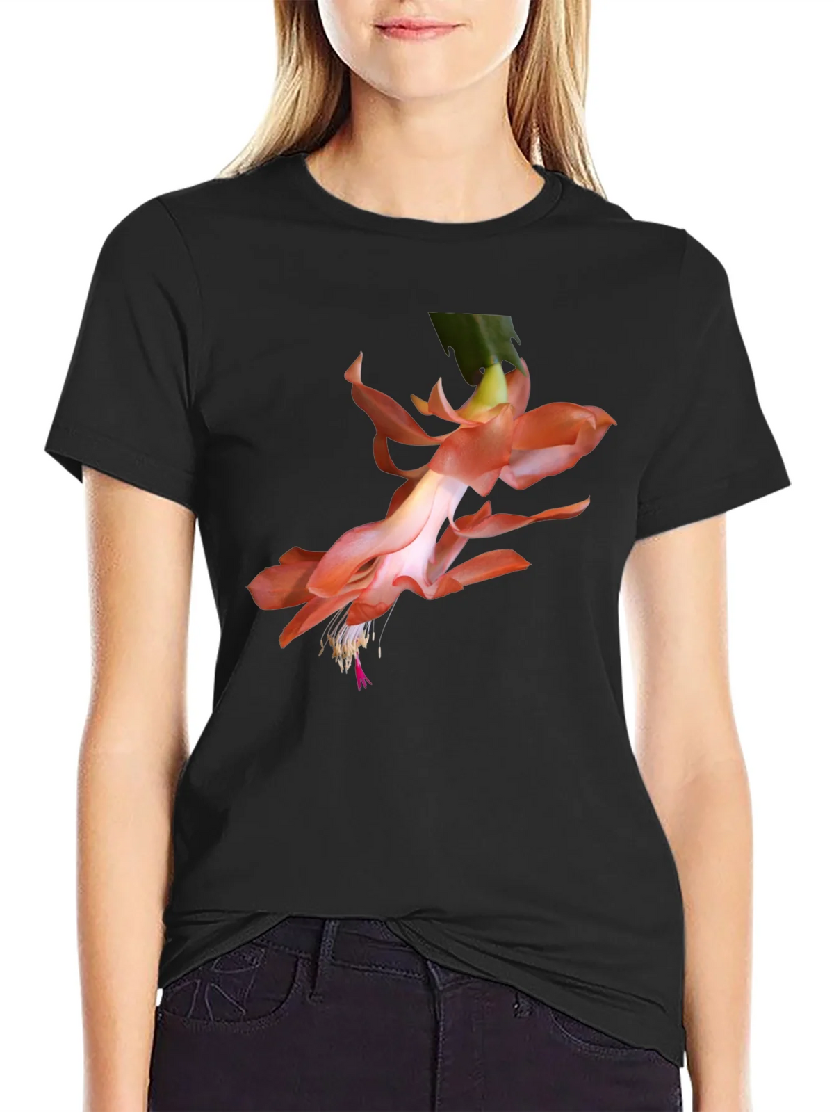 Floral Graphic Tee - Black Casual Shirt product image 5