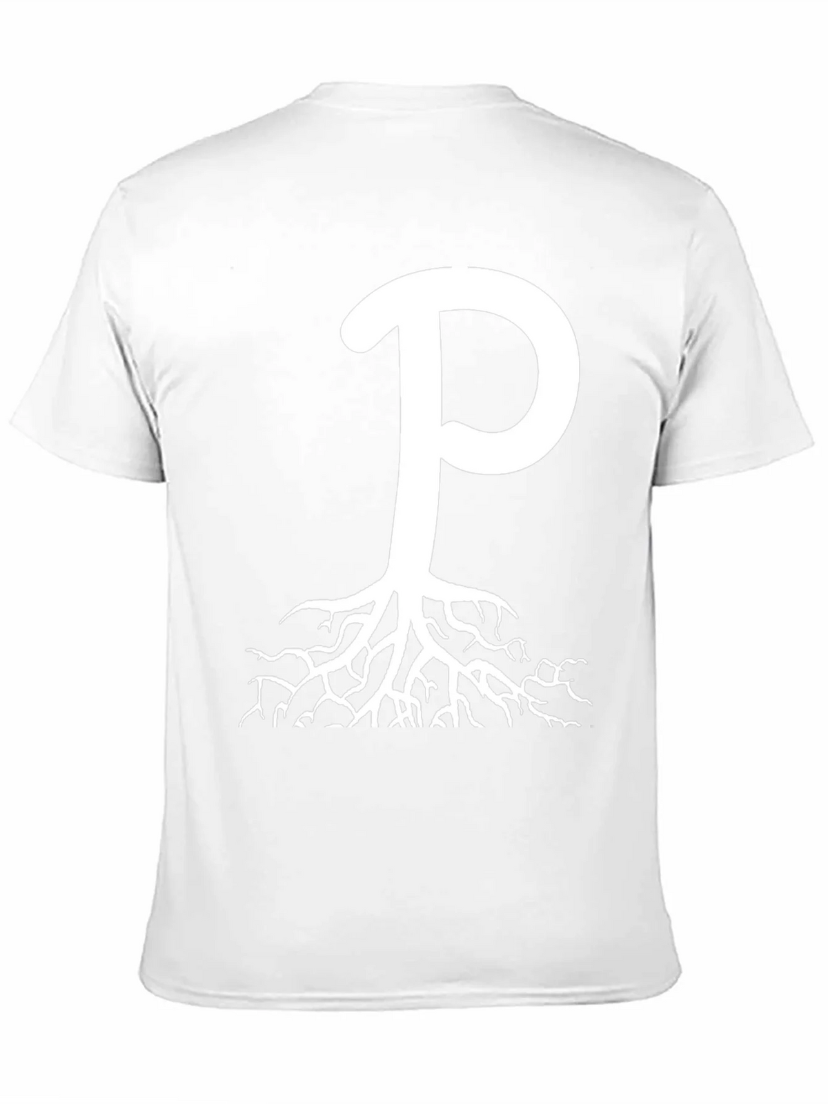 Rooted P Graphic Tee - Black Cotton Blend product image 2