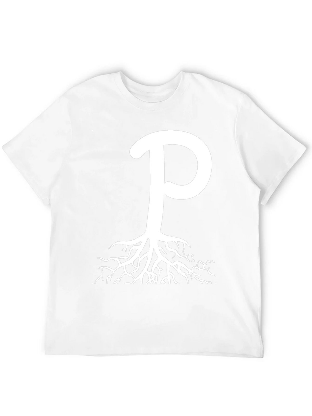 Rooted P Graphic Tee - Black Cotton Blend product image 3