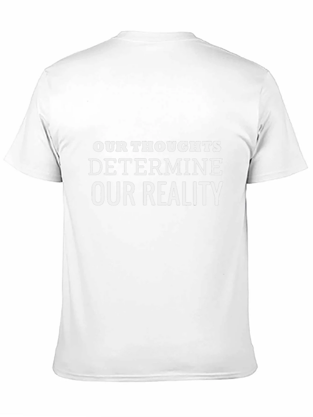 Our Thoughts Determine Reality Black Tee product image 2