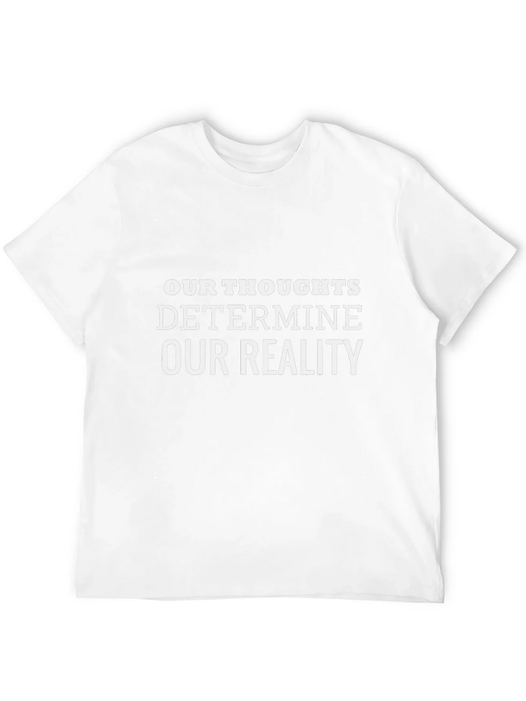 Our Thoughts Determine Reality Black Tee product image 3