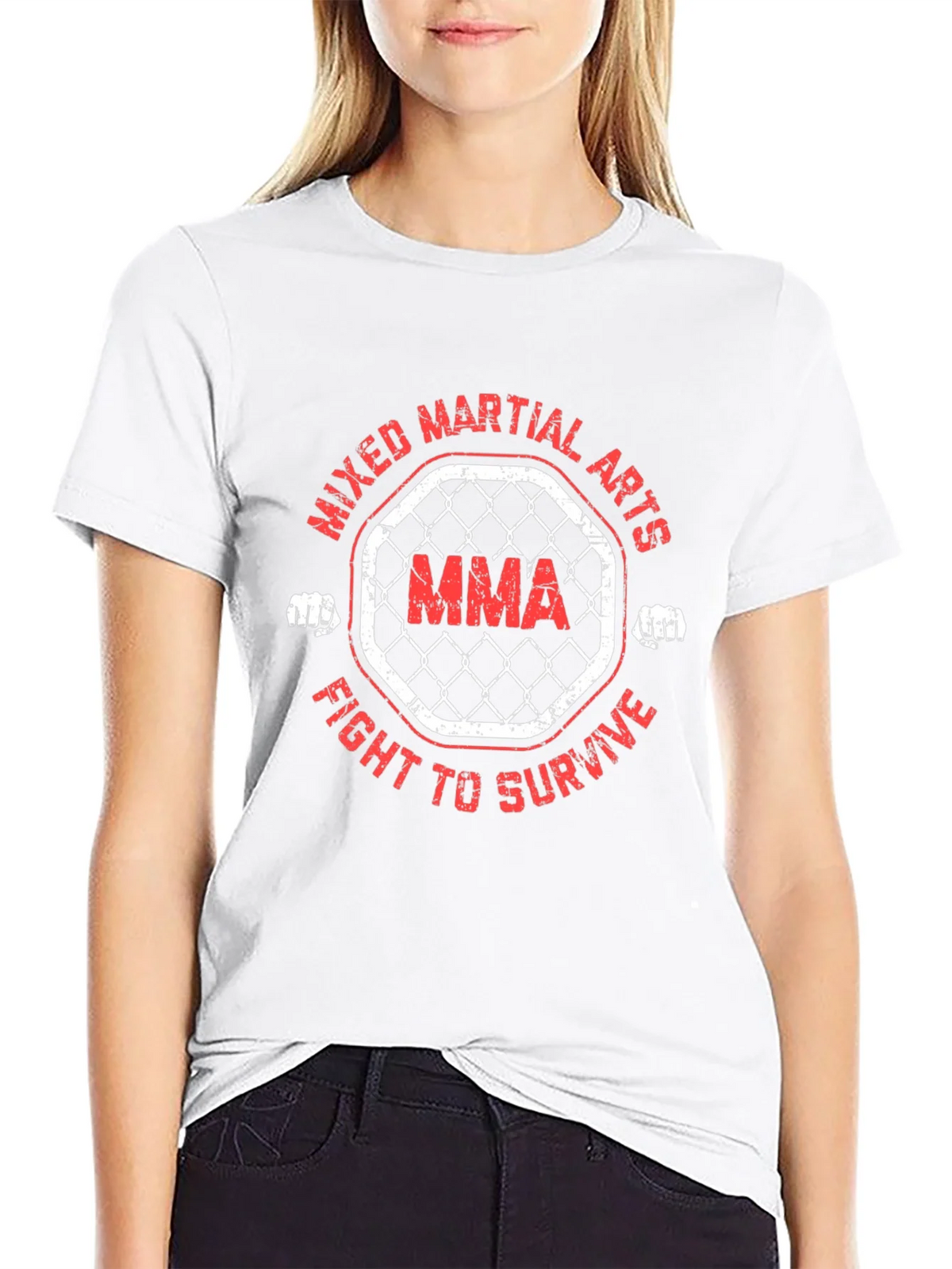 MMA Fight to Survive T-Shirt - Mixed Martial Arts Design product image 11