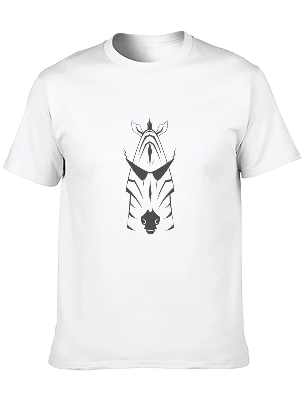 Cool Zebra Graphic Tee - Black Cotton Blend T-Shirt product image 12