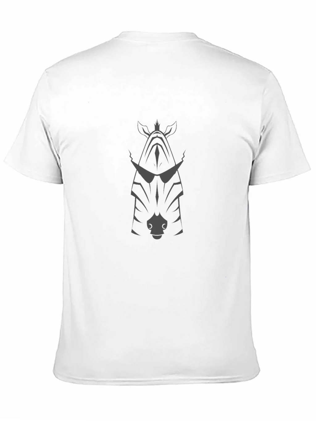 Cool Zebra Graphic Tee - Black Cotton Blend T-Shirt product image 2