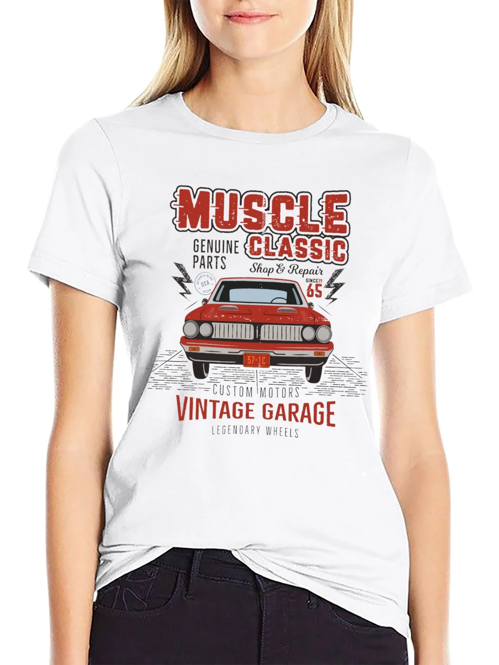 Muscle Classic Vintage Garage Car T-Shirt product image 11
