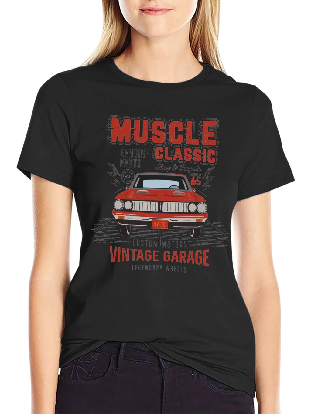 Muscle Classic Vintage Garage Car T-Shirt product image 5