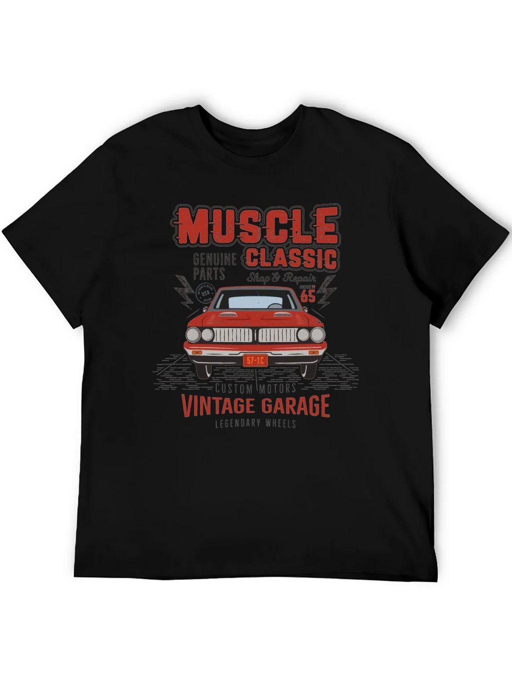 Muscle Classic Vintage Garage Car T-Shirt product image 8