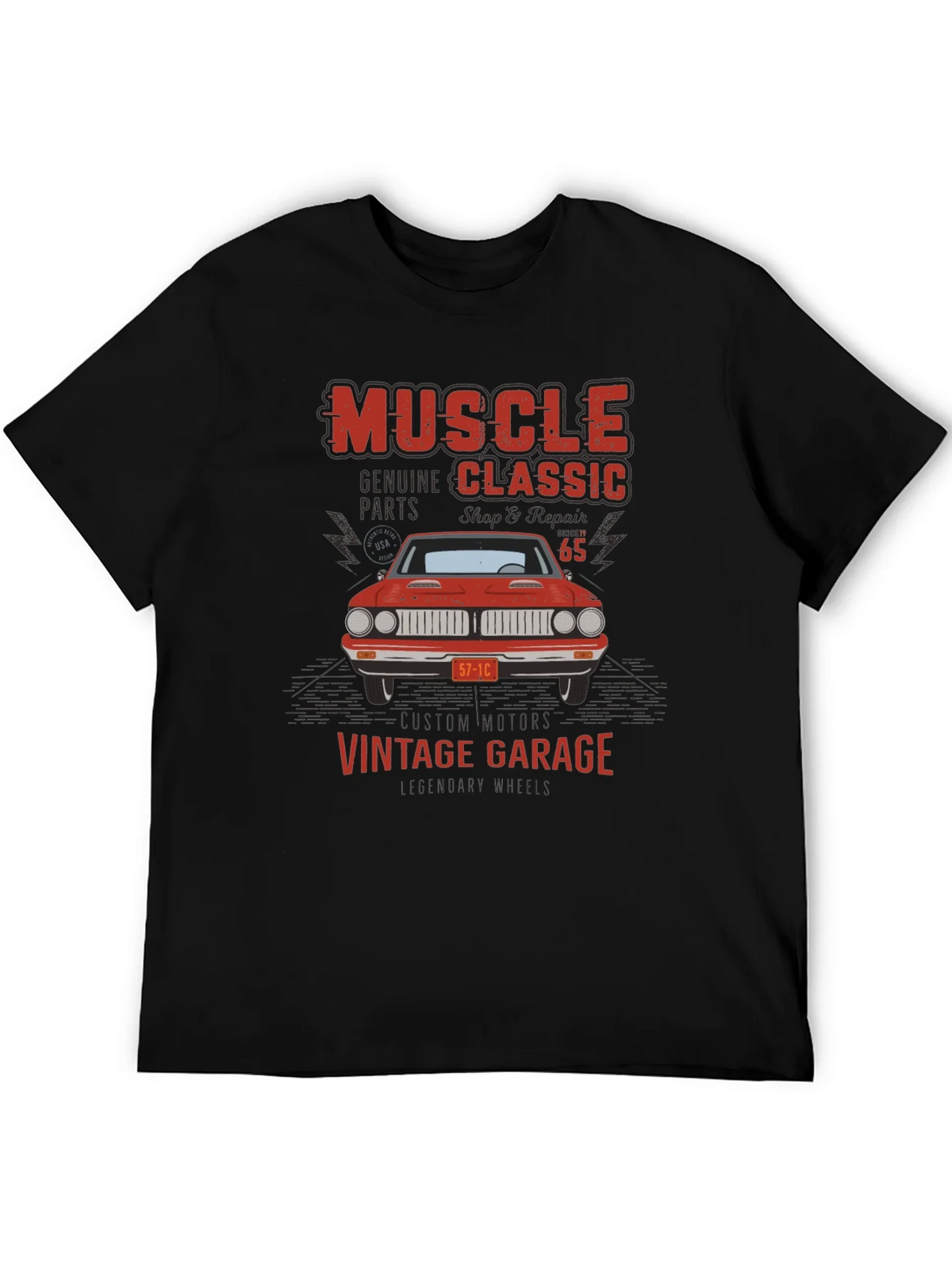 Muscle Classic Vintage Garage Car T-Shirt product image 8