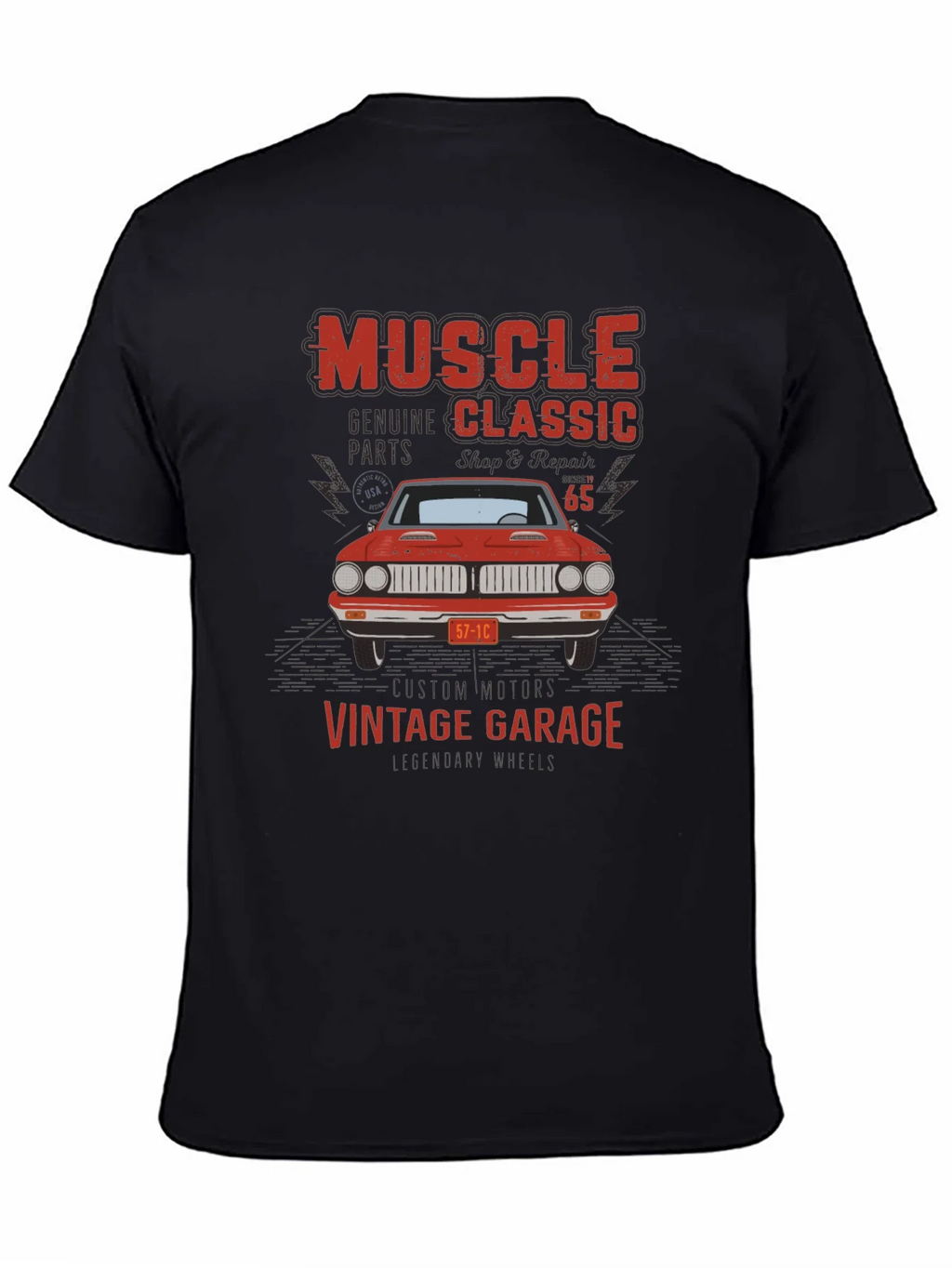 Muscle Classic Vintage Garage Car T-Shirt product image 7