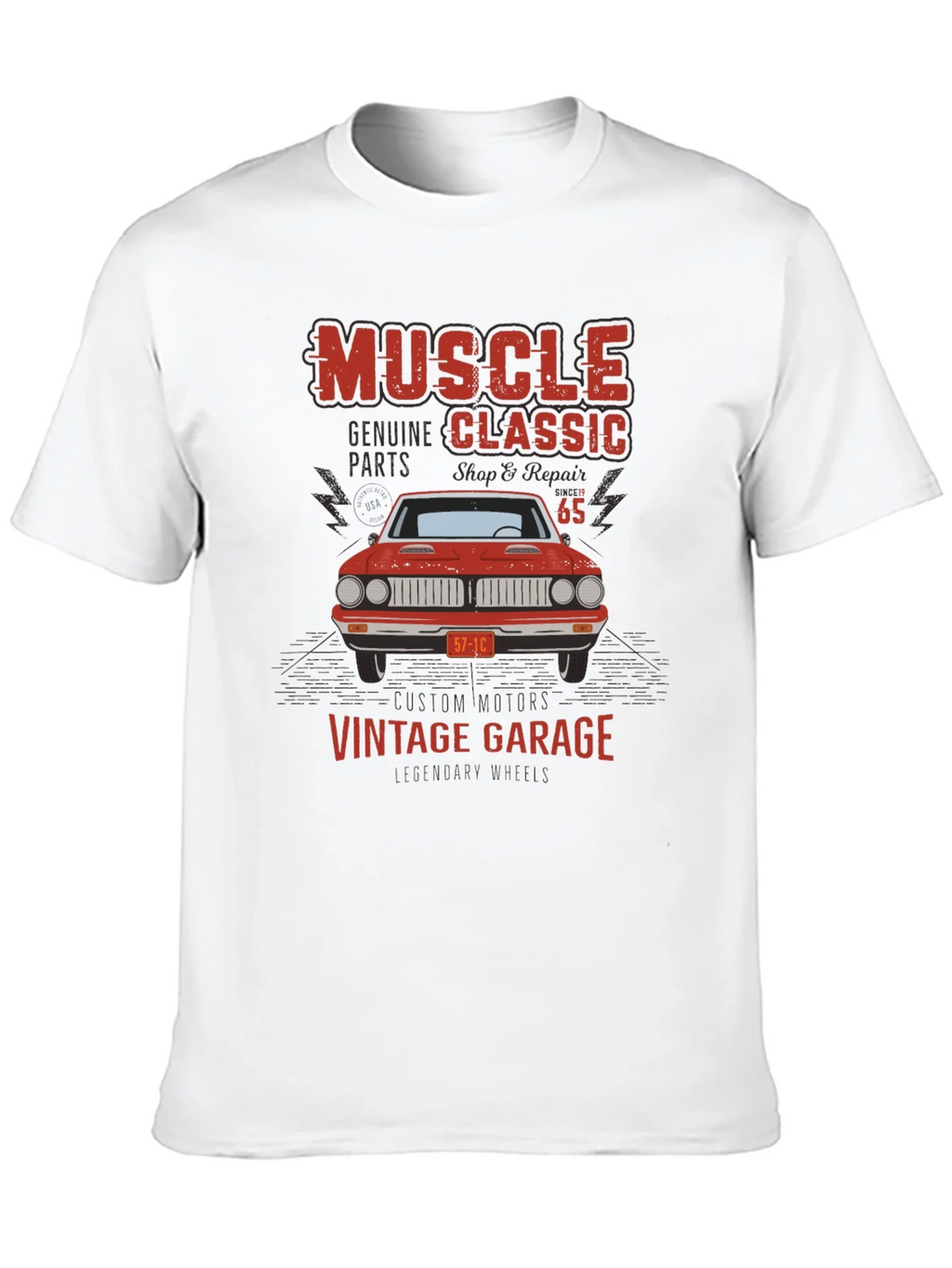 Muscle Classic Vintage Garage Car T-Shirt product image 12