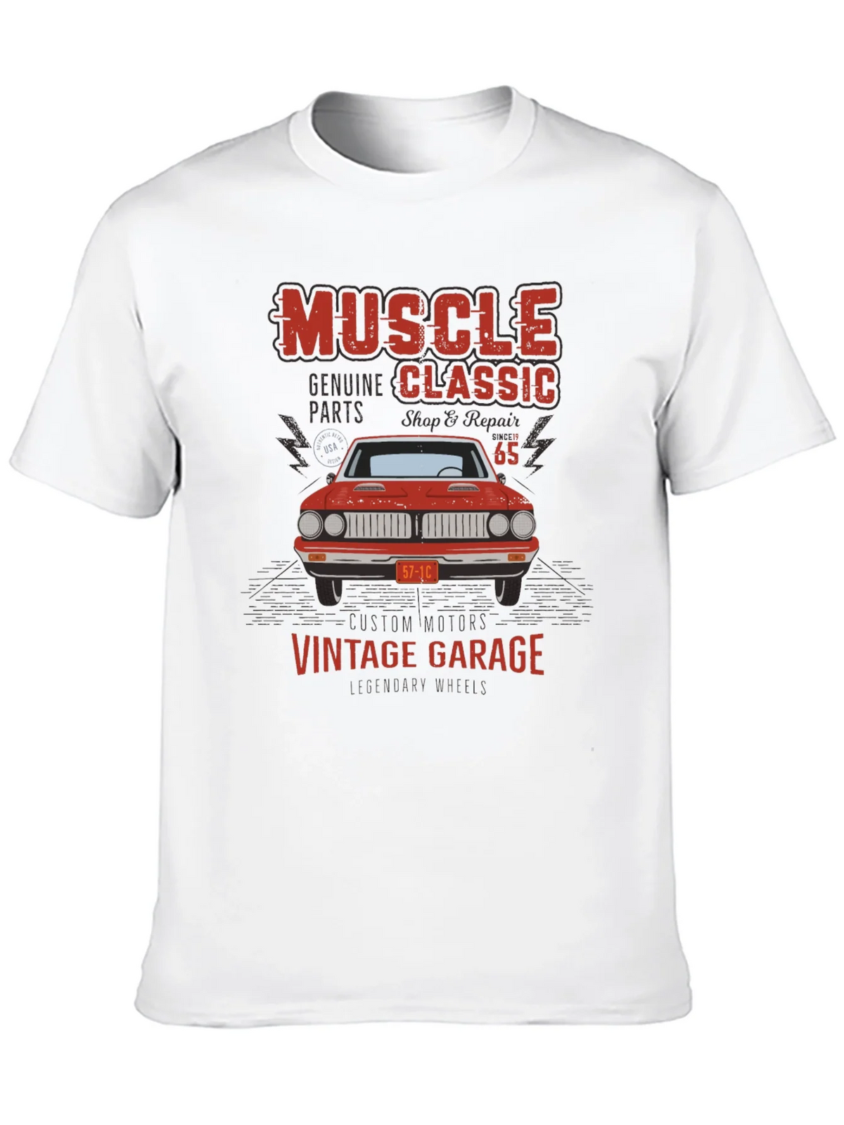 Muscle Classic Vintage Garage Car T-Shirt product image 12