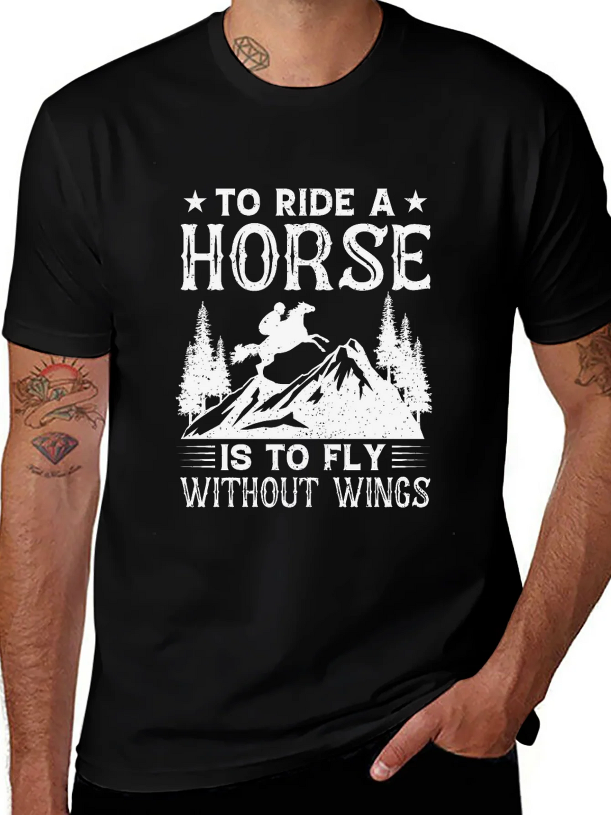 Horse Riding T-Shirt: To Ride A is To Fly product image 1