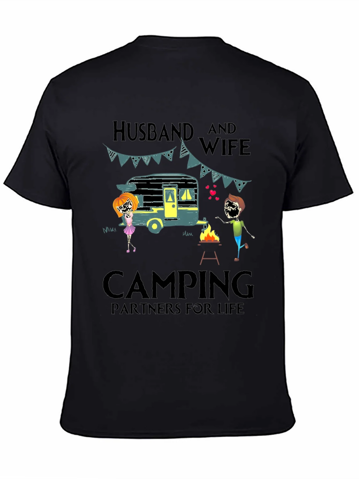 Husband & Wife Camping Partners Tee product image 6