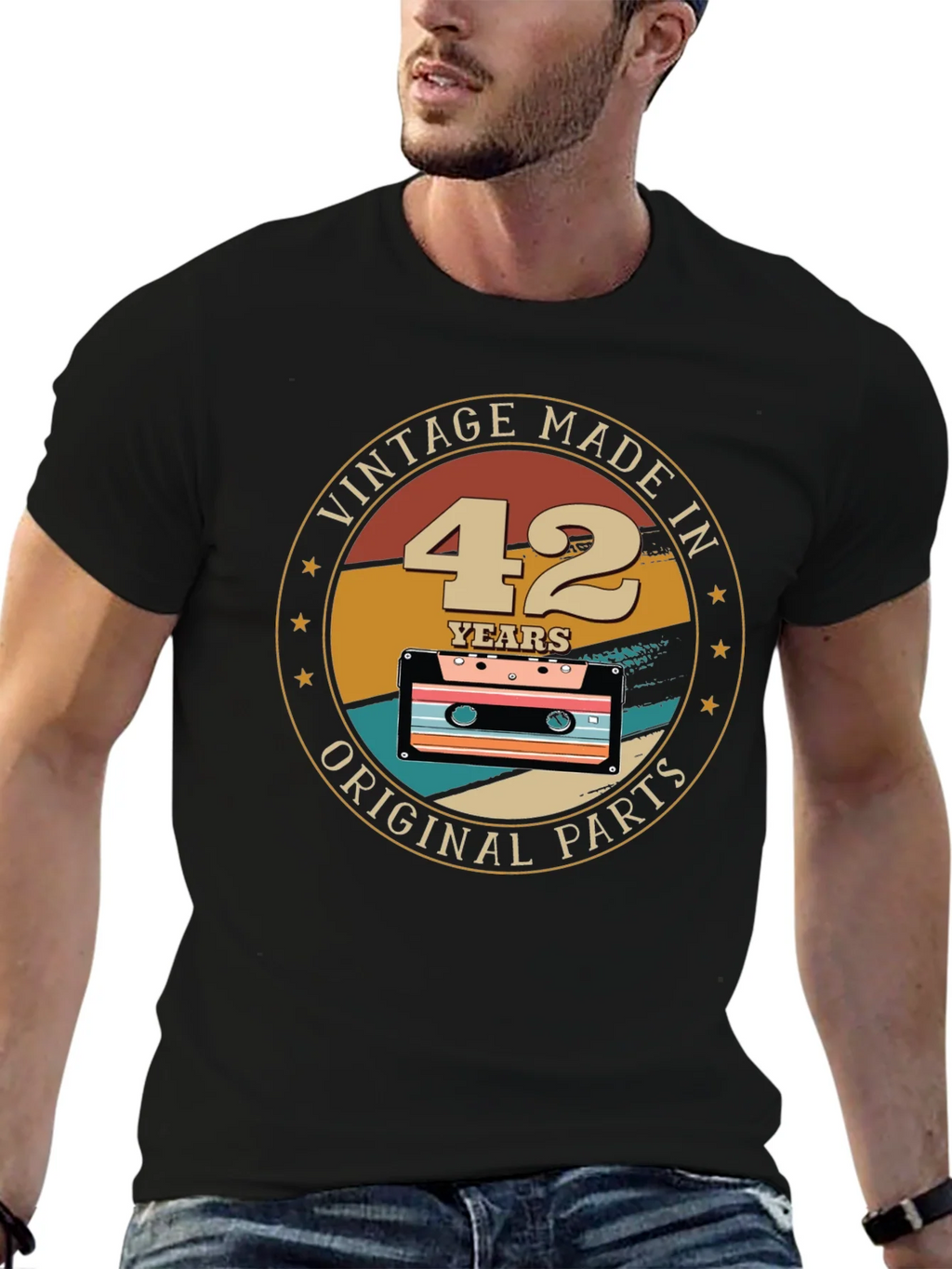 Vintage Made in 42 Years Original Parts T-Shirt product image 9