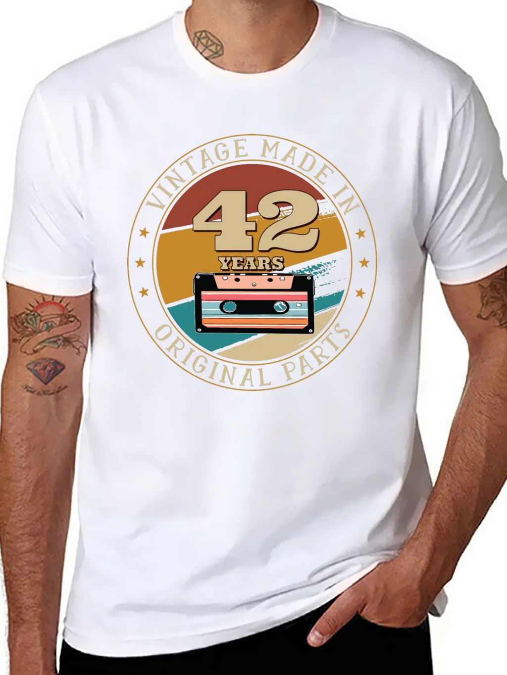 Vintage Made in 42 Years Original Parts T-Shirt product image 10