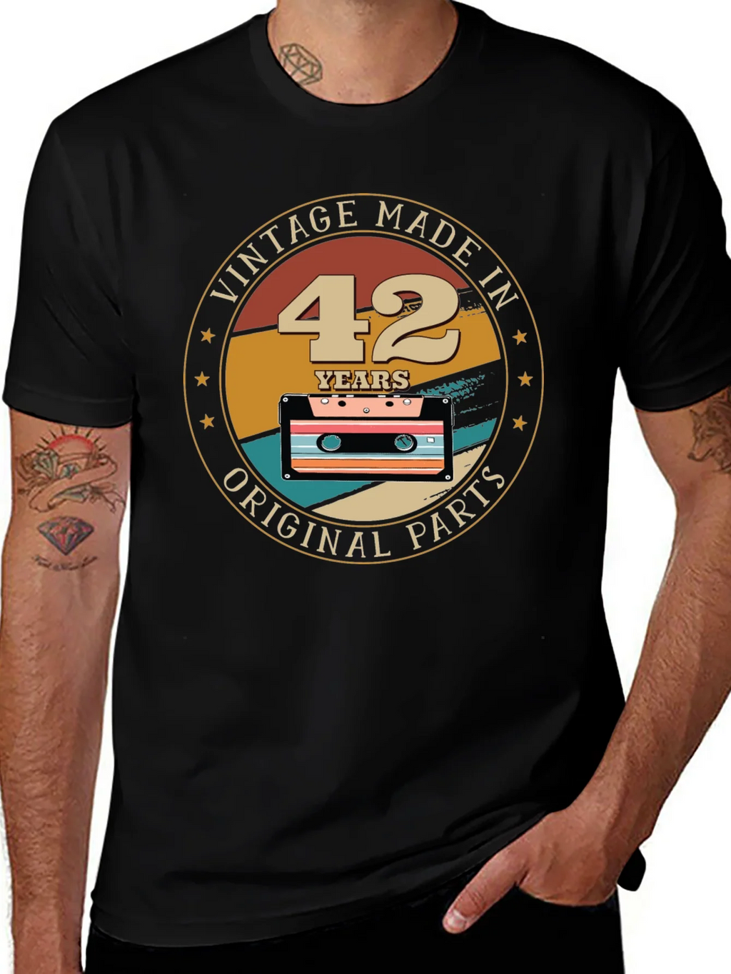 Vintage Made in 42 Years Original Parts T-Shirt product image 1