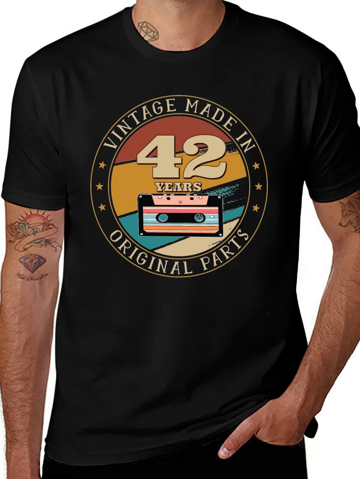 Vintage Made in 42 Years Original Parts T-Shirt product image 1