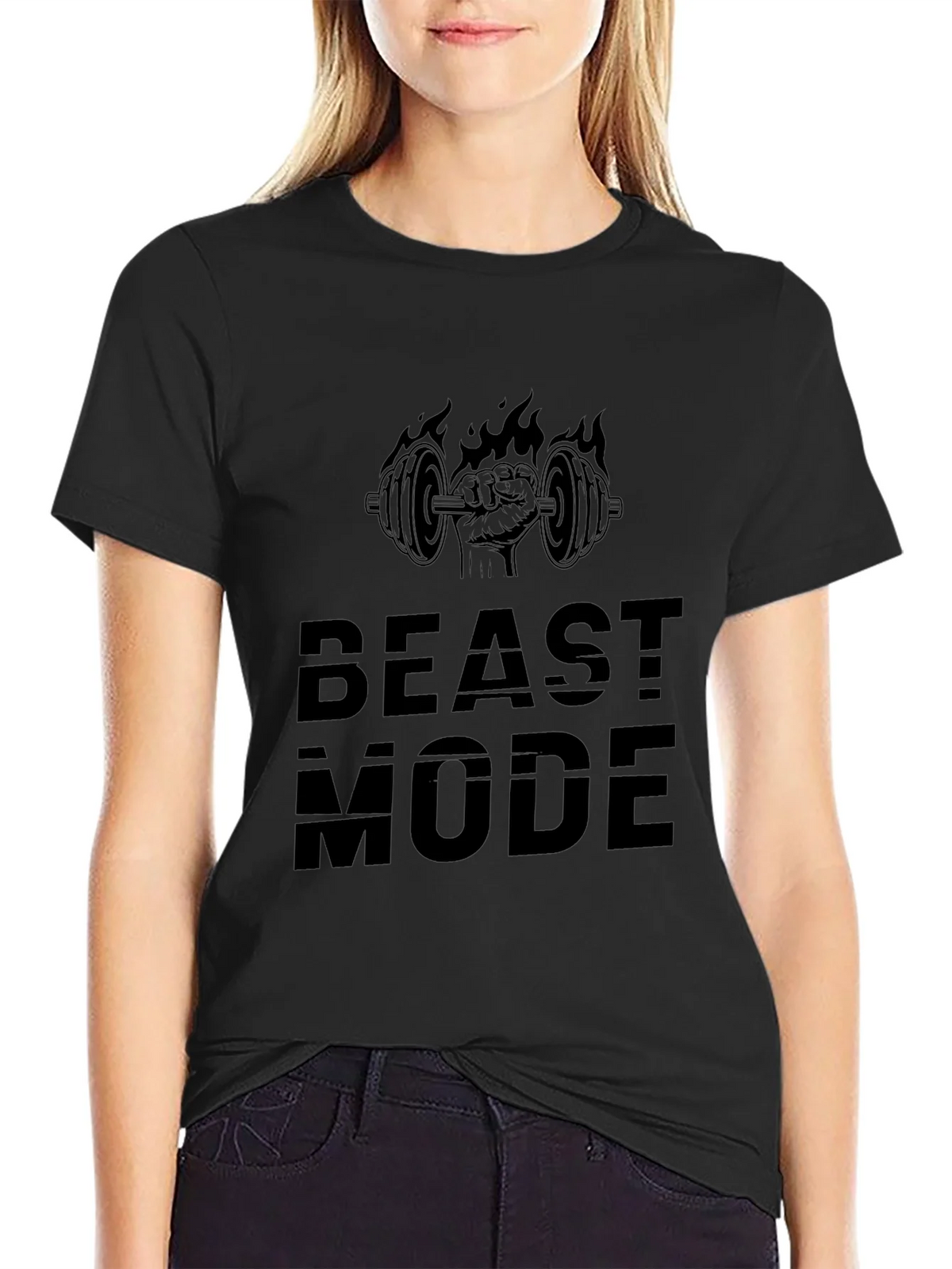 Beast Mode Black T-Shirt - Gym Workout Apparel product image 1