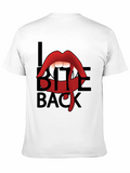 I Bite Back Vampire Lips T-Shirt product image 1