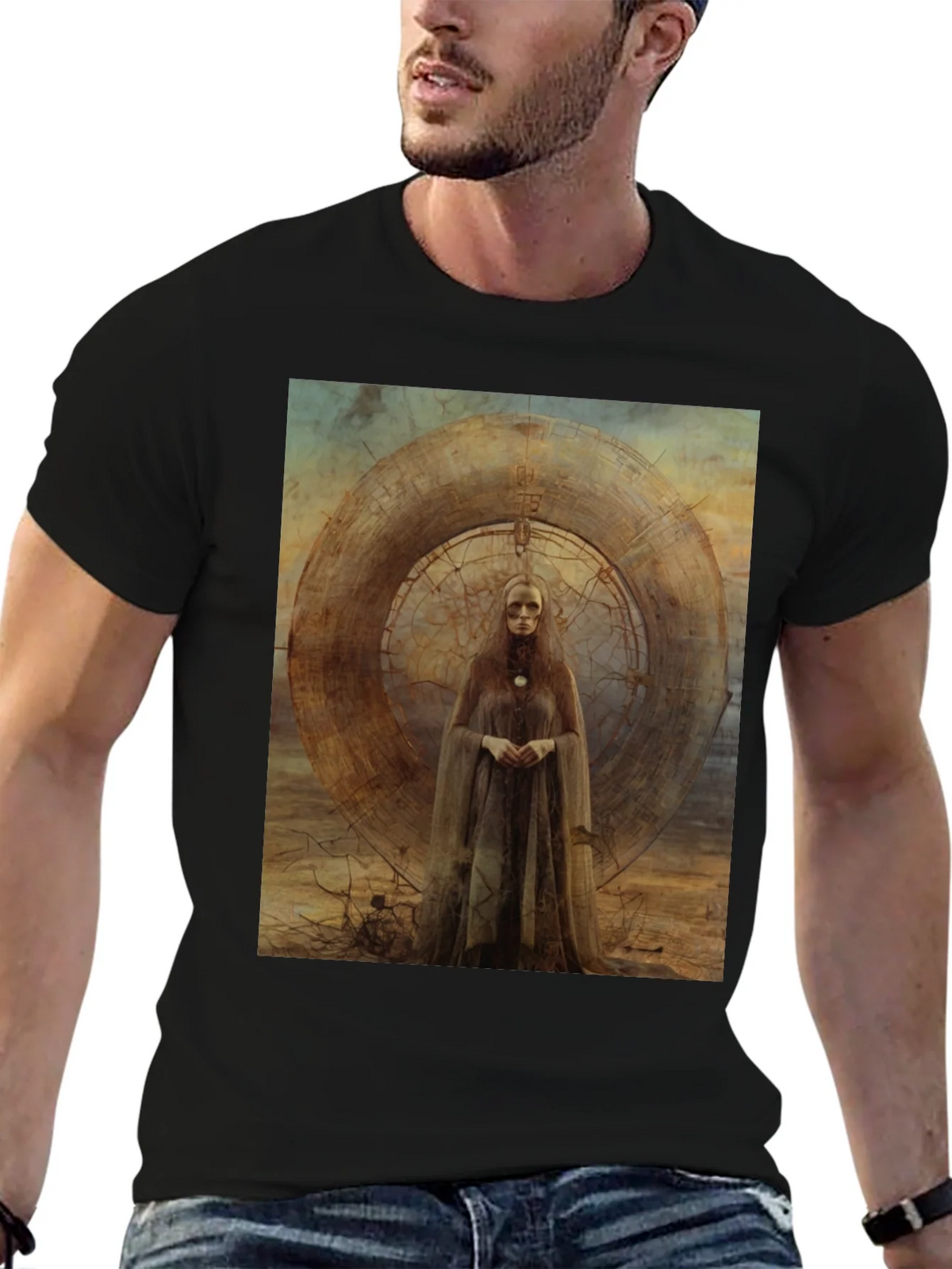 Abstract Art Graphic Tee - Black product image 9