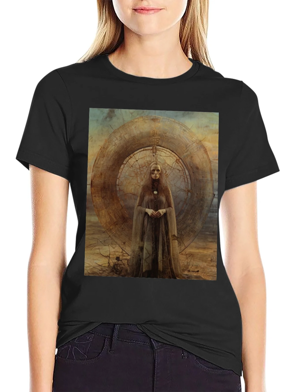 Abstract Art Graphic Tee - Black product image 5