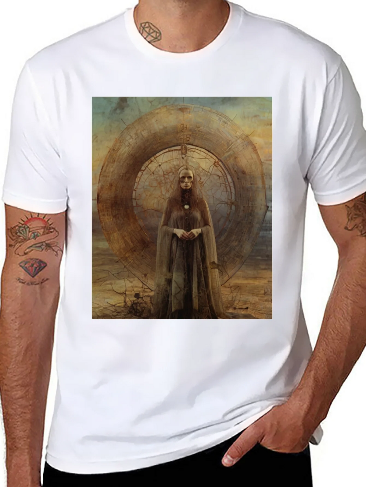 Abstract Art Graphic Tee - Black product image 10