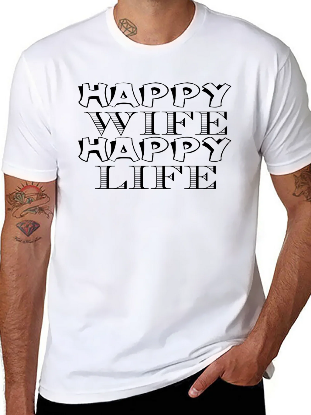 Happy Wife Life Graphic Tee product image 10