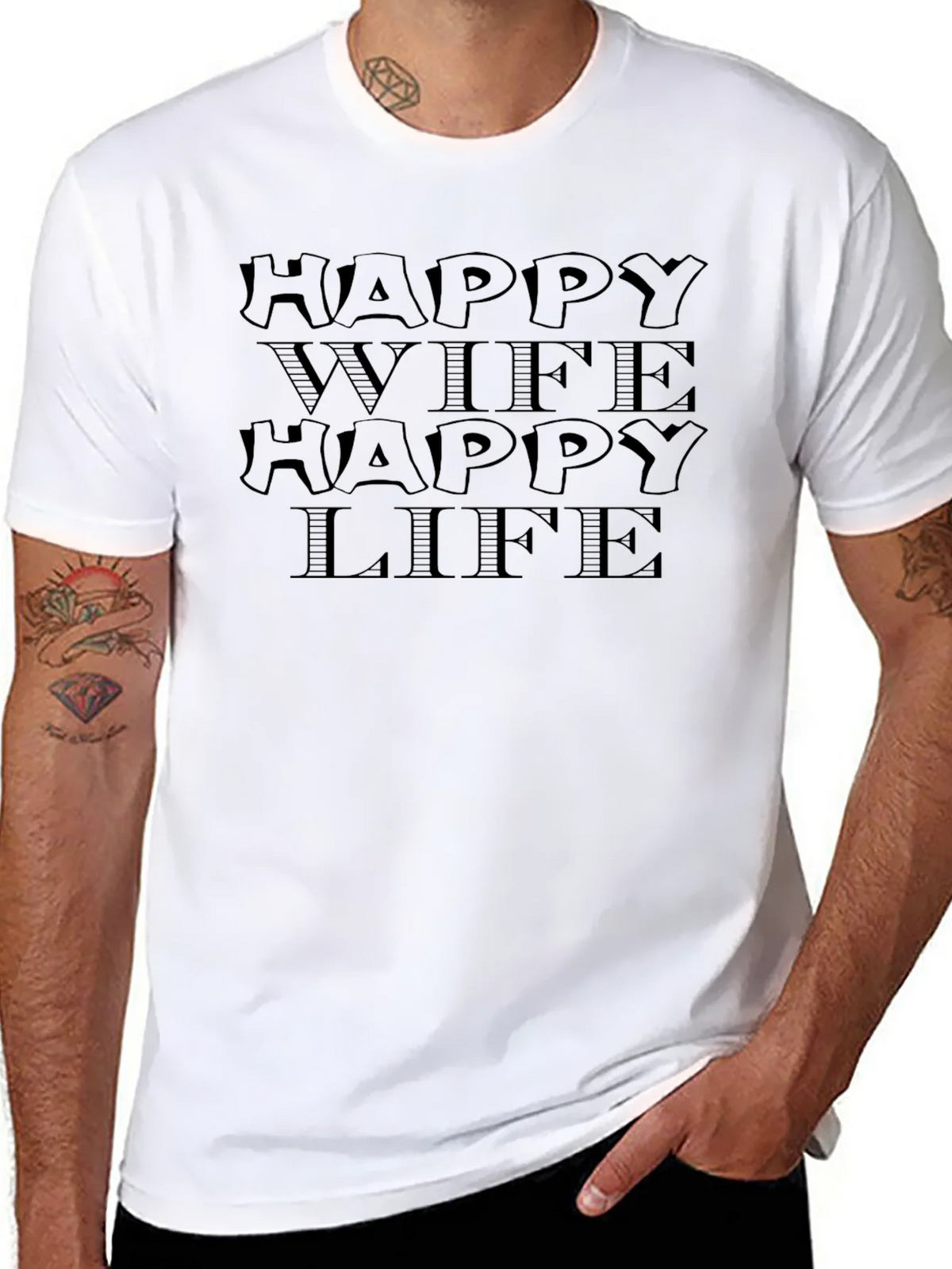 Happy Wife Life Graphic Tee product image 10