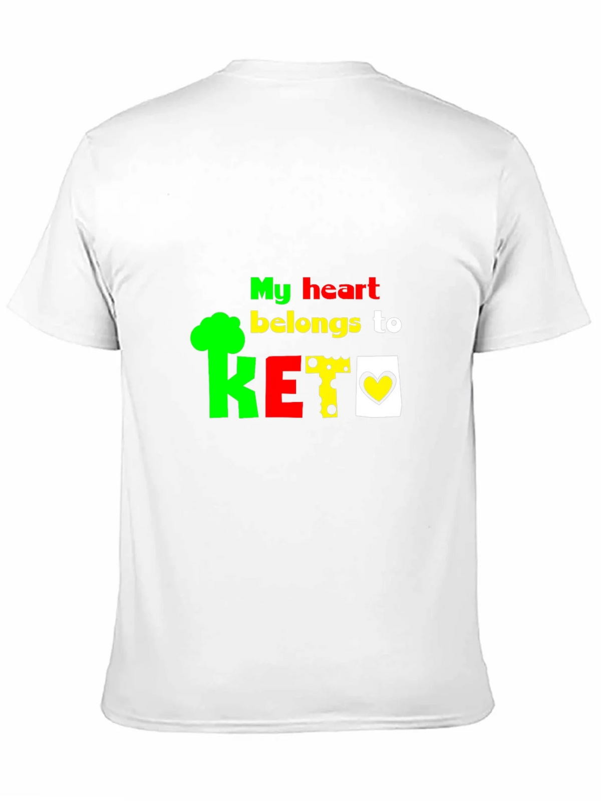 My Heart Belongs To Keto Black T-Shirt product image 2