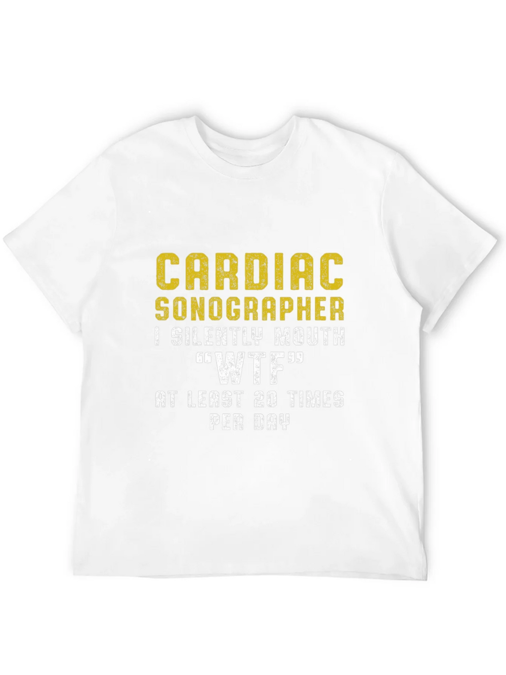 Cardiac Sonographer WTF Funny T-Shirt product image 3