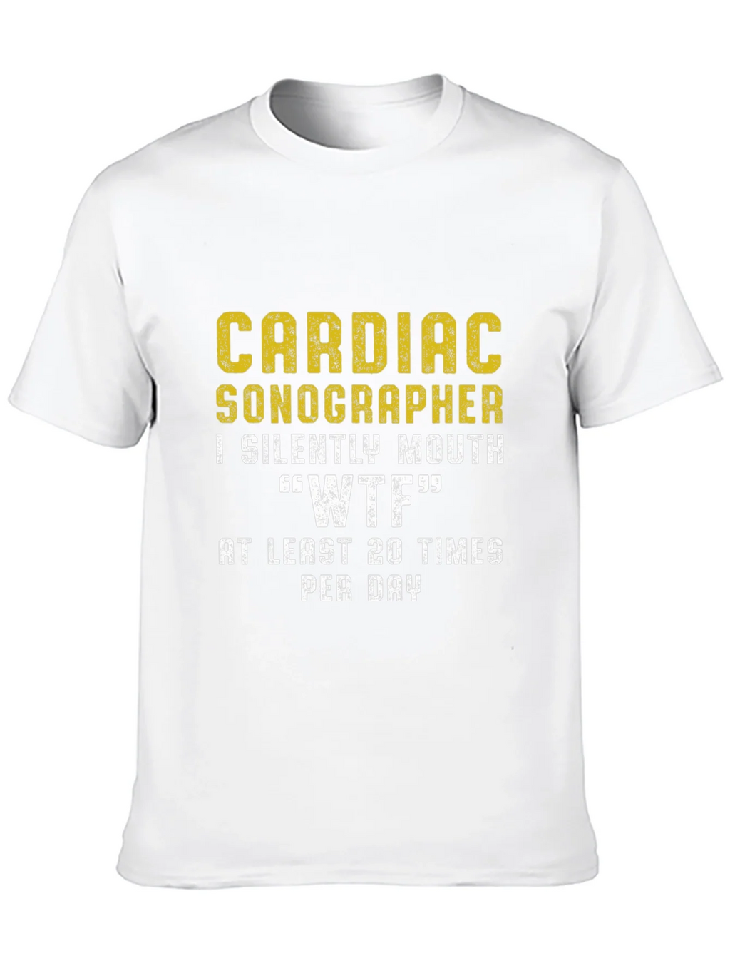 Cardiac Sonographer WTF Funny T-Shirt product image 12