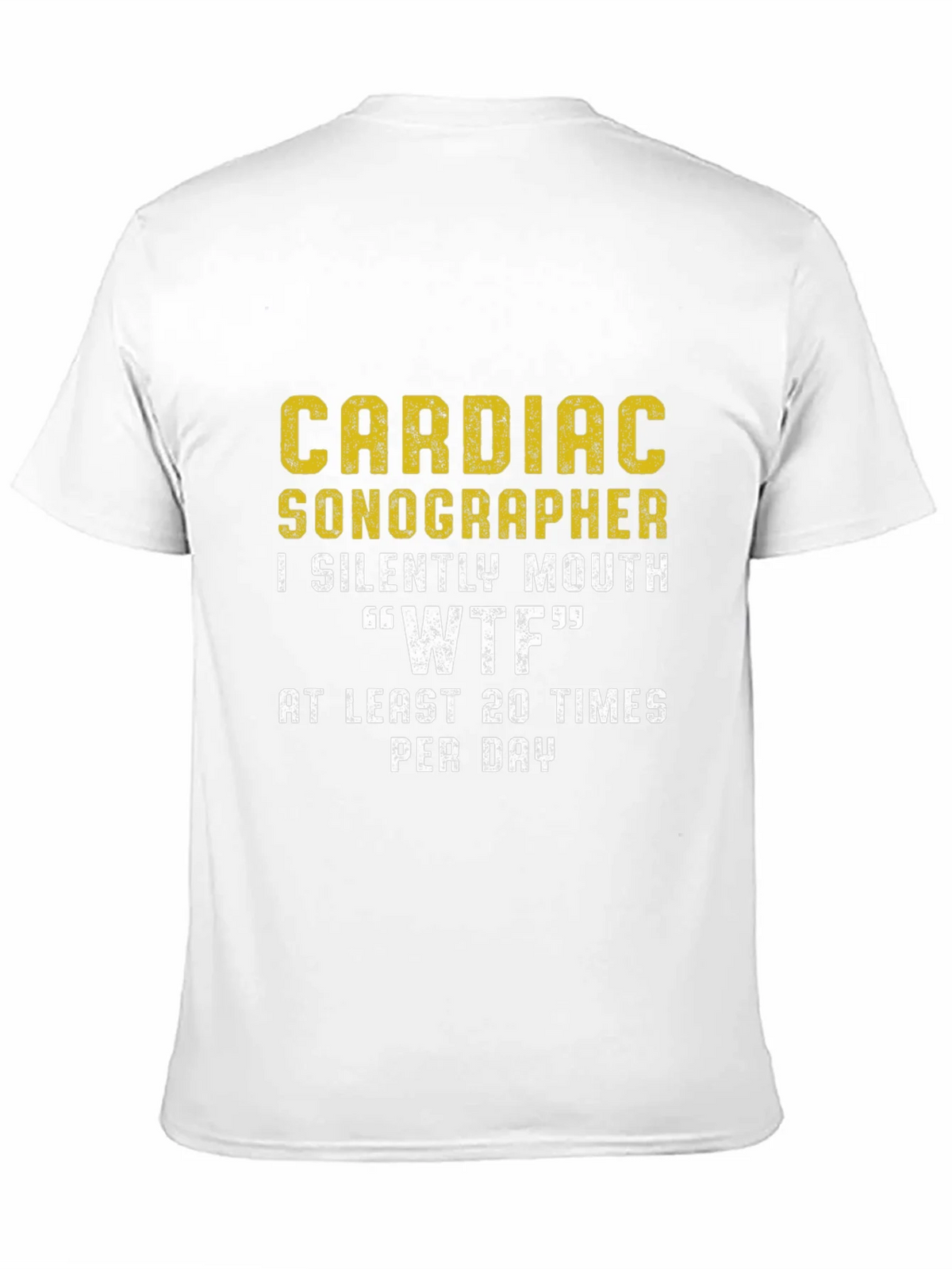 Cardiac Sonographer WTF Funny T-Shirt product image 2