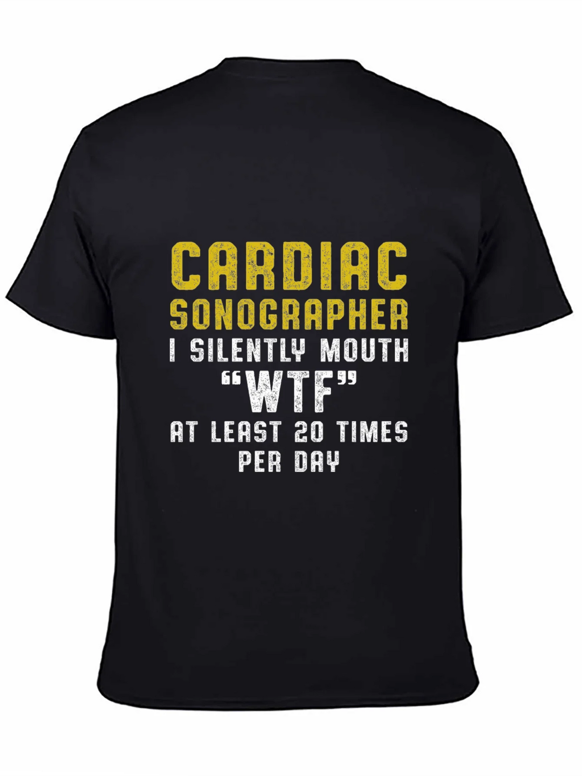 Cardiac Sonographer WTF Funny T-Shirt product image 7