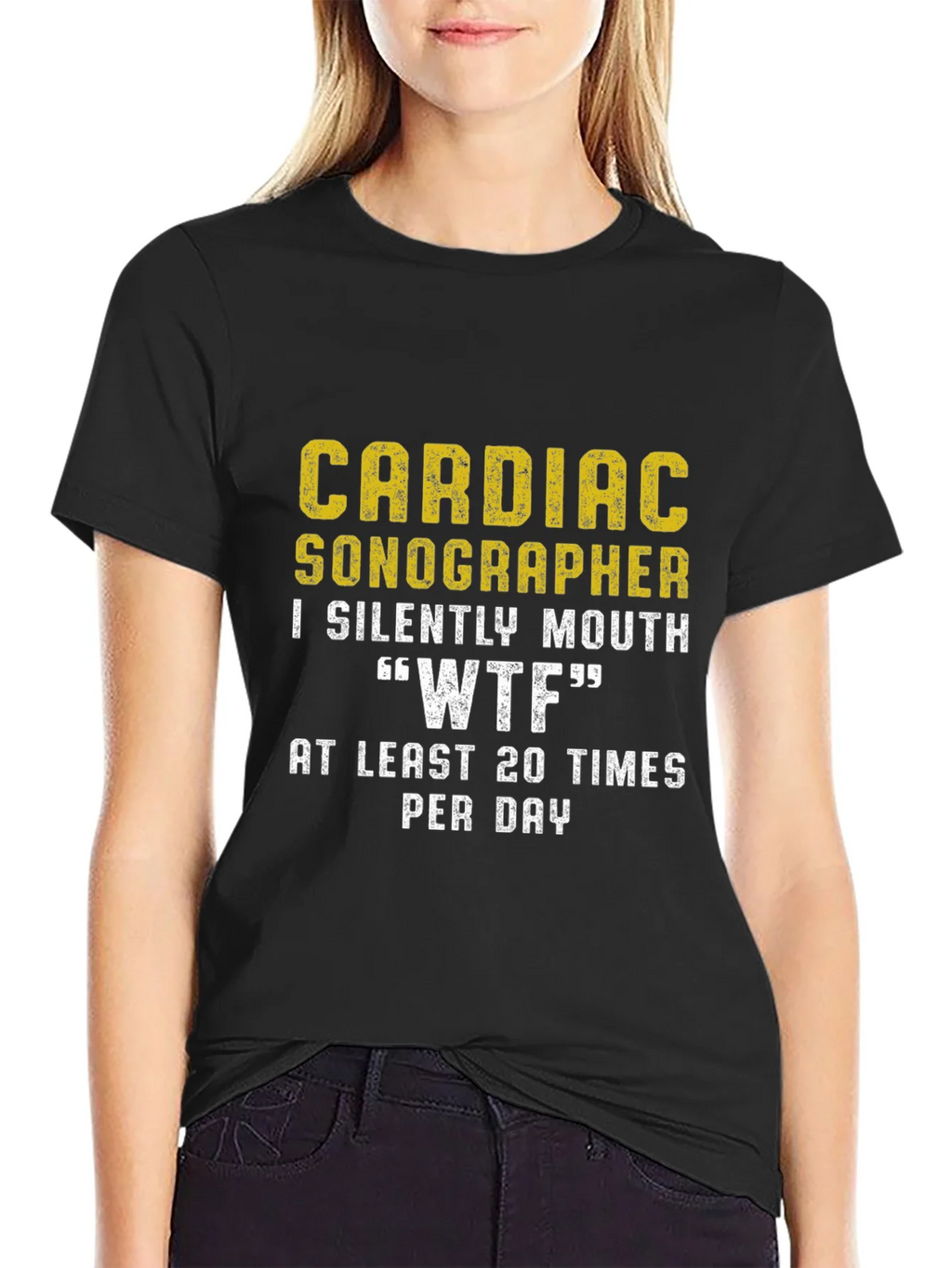 Cardiac Sonographer WTF Funny T-Shirt product image 5