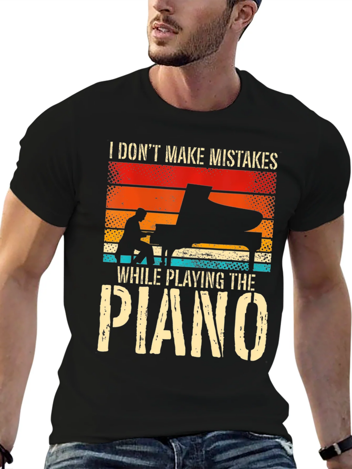 Piano Player T-Shirt: I Dont Make Mistakes product image 9