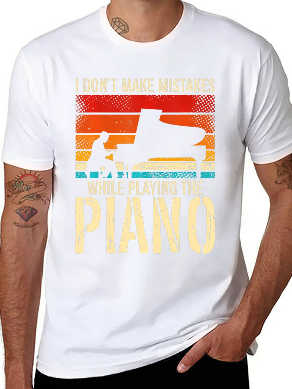 Piano Player T-Shirt: I Dont Make Mistakes product image 10