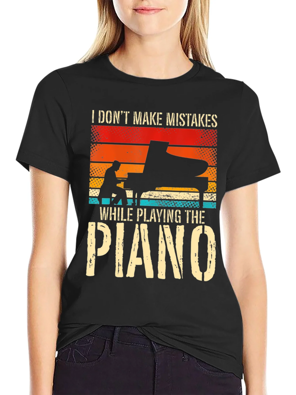 Piano Player T-Shirt: I Dont Make Mistakes product image 5