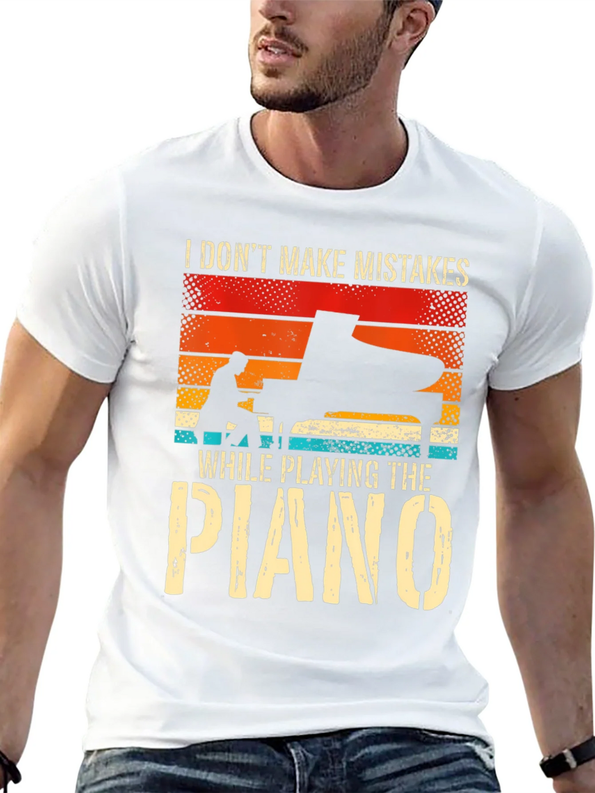 Piano Player T-Shirt: I Dont Make Mistakes product image 4