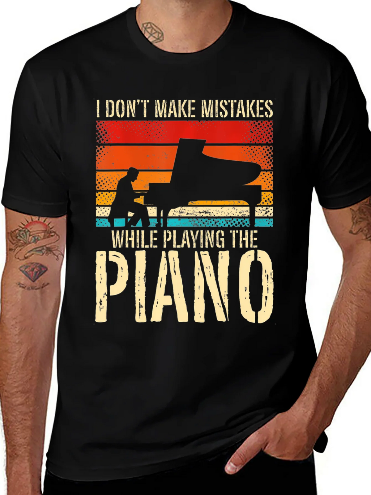 Piano Player T-Shirt: I Dont Make Mistakes product image 1