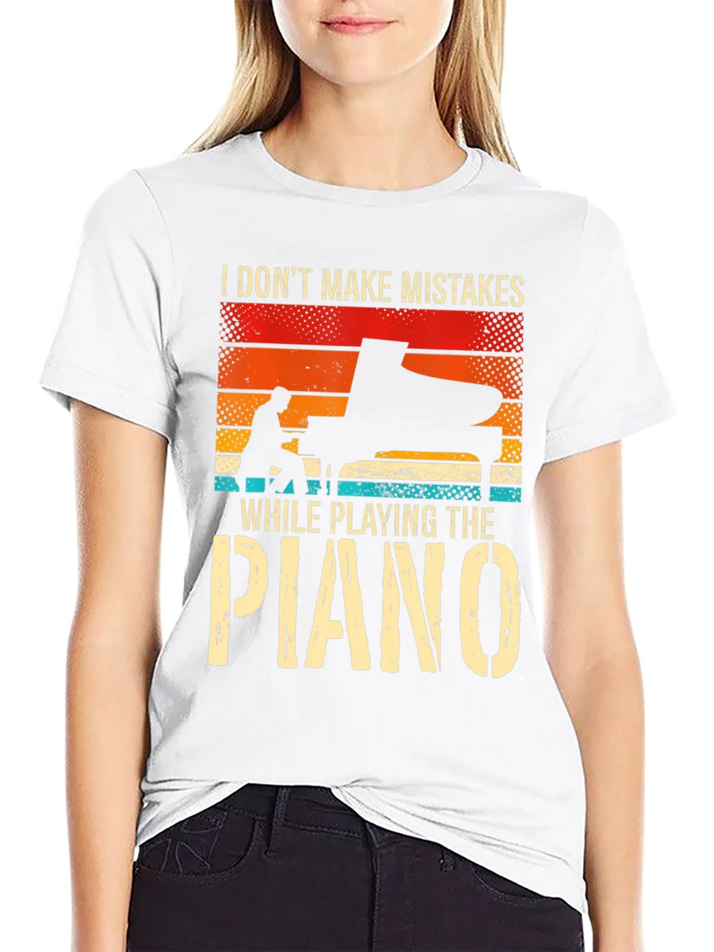 Piano Player T-Shirt: I Dont Make Mistakes product image 11