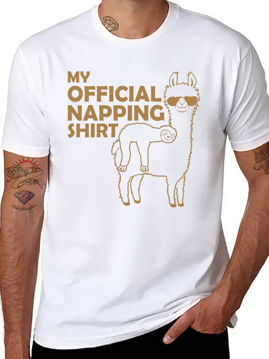 Official Napping Shirt - Llama and Sloth Tee product image 10
