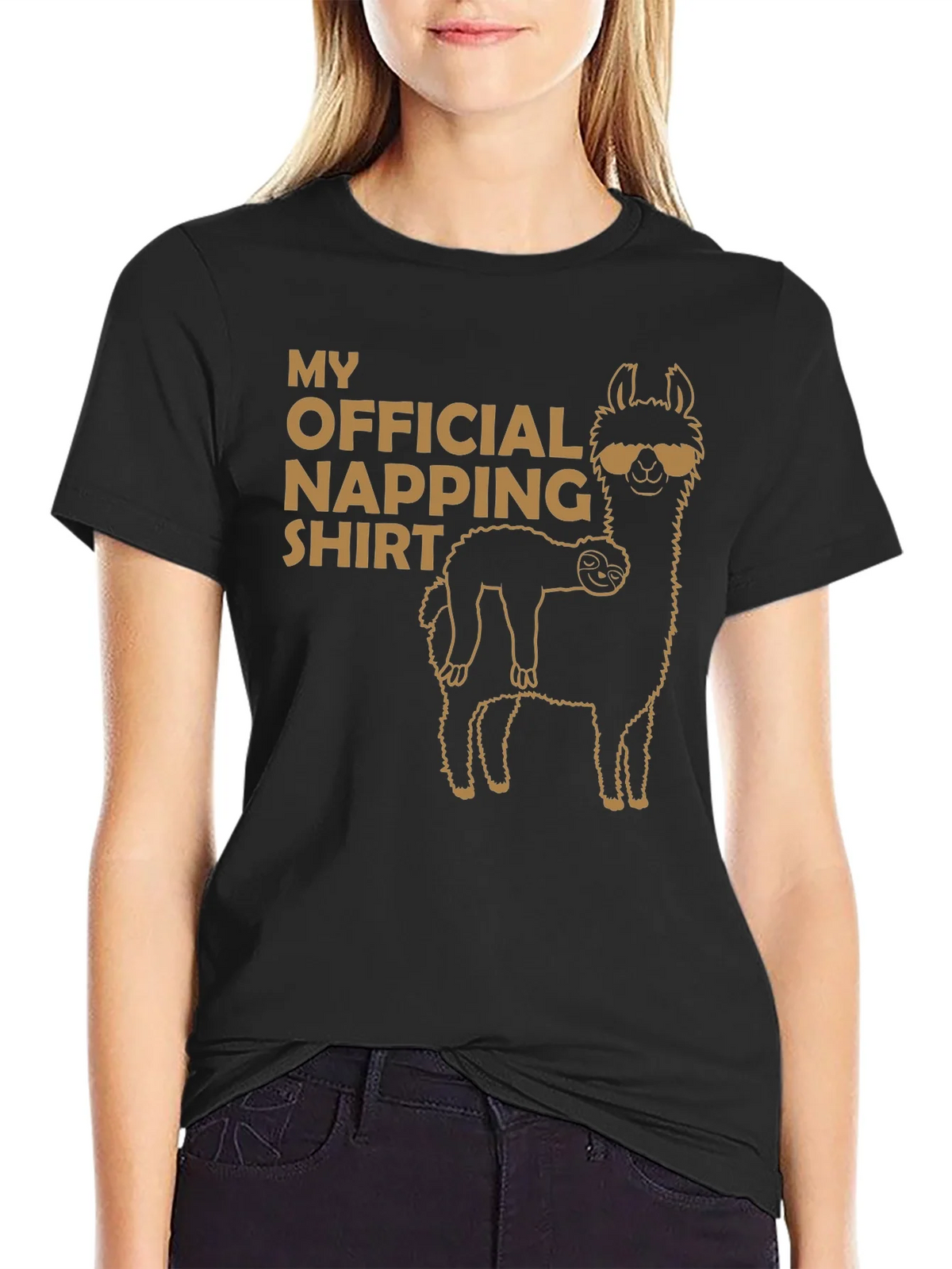 Official Napping Shirt - Llama and Sloth Tee product image 5