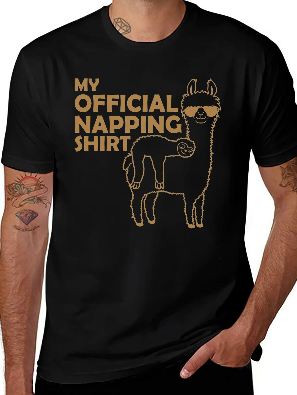 Official Napping Shirt - Llama and Sloth Tee product image 1