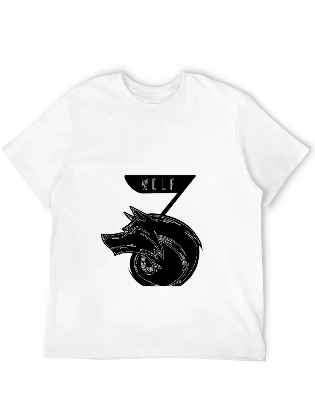 Wolf Graphic Black T-Shirt - Edgy Streetwear product image 2