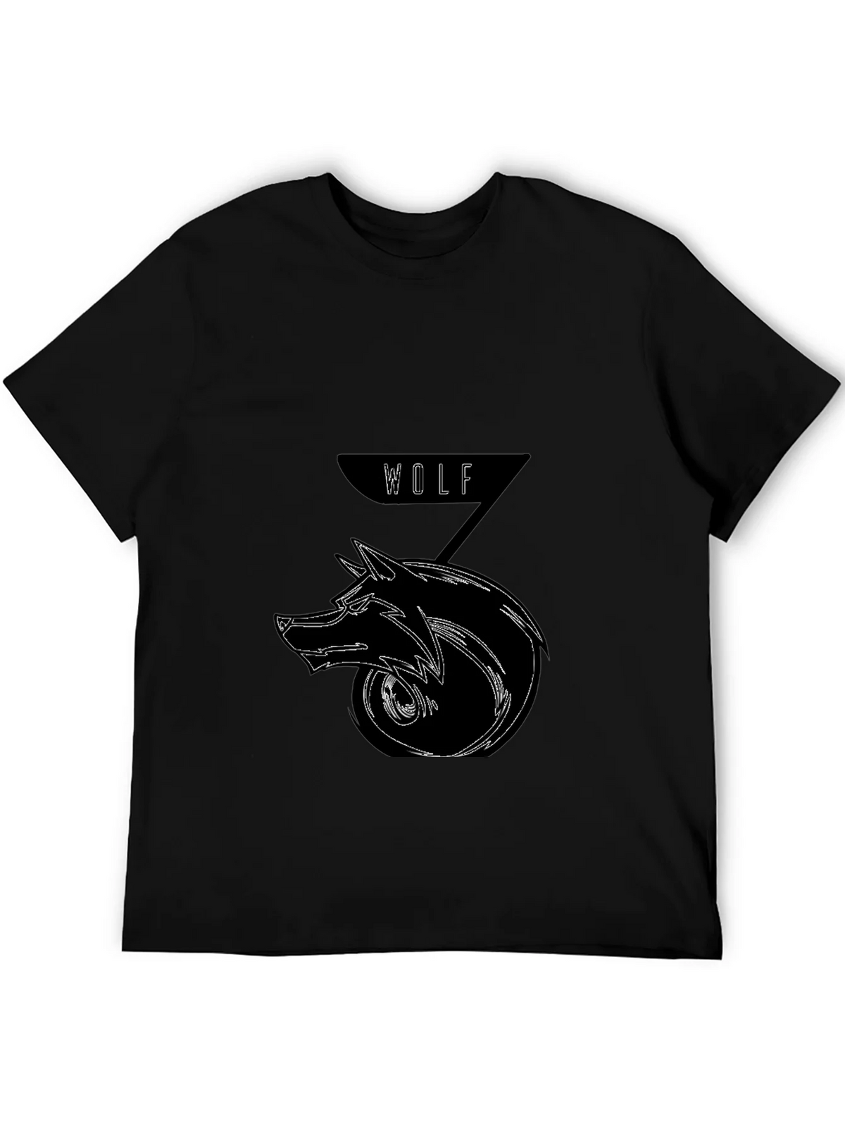 Wolf Graphic Black T-Shirt - Edgy Streetwear product image 4
