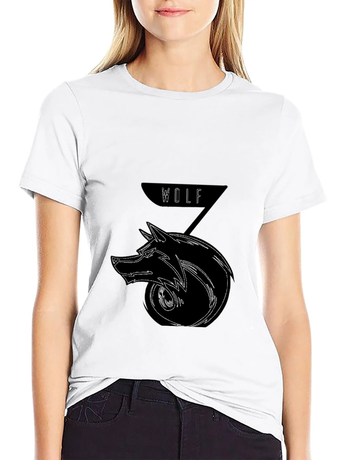Wolf Graphic Black T-Shirt - Edgy Streetwear product image 6