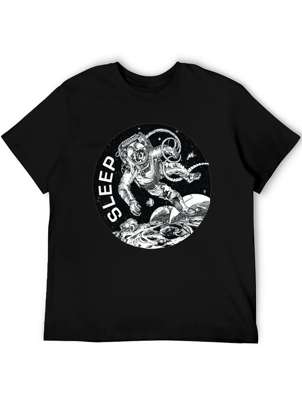 Sleep Astronaut Black T-Shirt product image 8