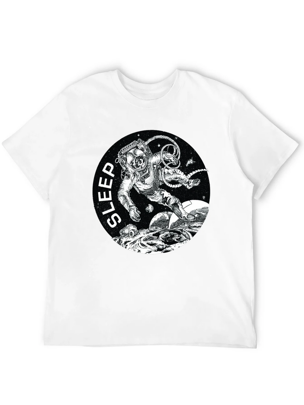 Sleep Astronaut Black T-Shirt product image 3