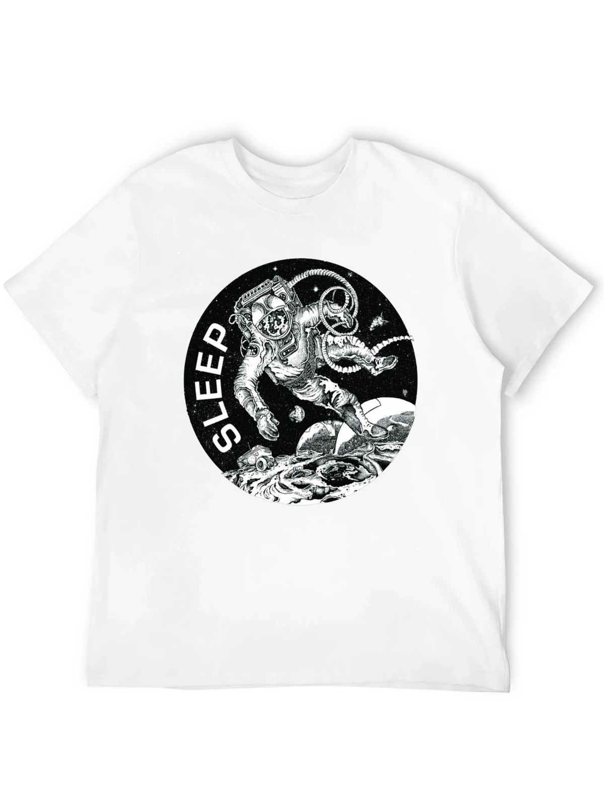 Sleep Astronaut Black T-Shirt product image 3
