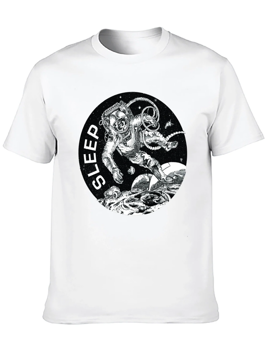 Sleep Astronaut Black T-Shirt product image 12